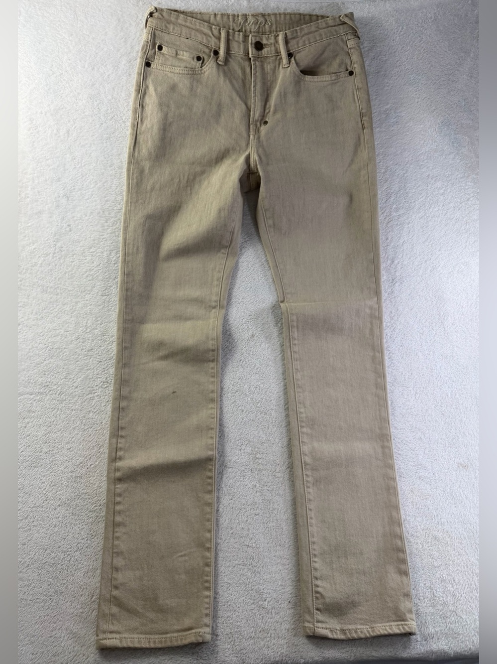 PRPS Le Sabre Slim Straight Beige Stretch Jeans Size 30x33
